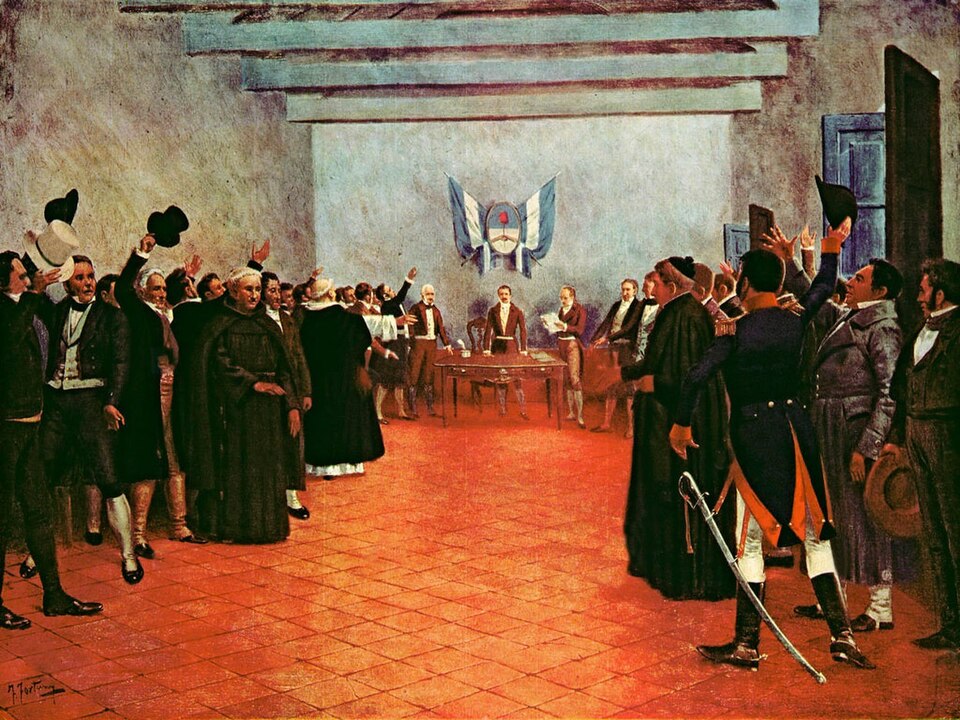 名画《1816 年图库曼议会》(Francisco Fortuny)